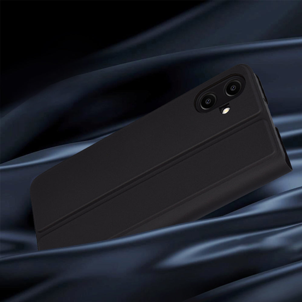Hoes voor Samsung Galaxy A06 A065, Techsuit, Magskin Book, Zwart