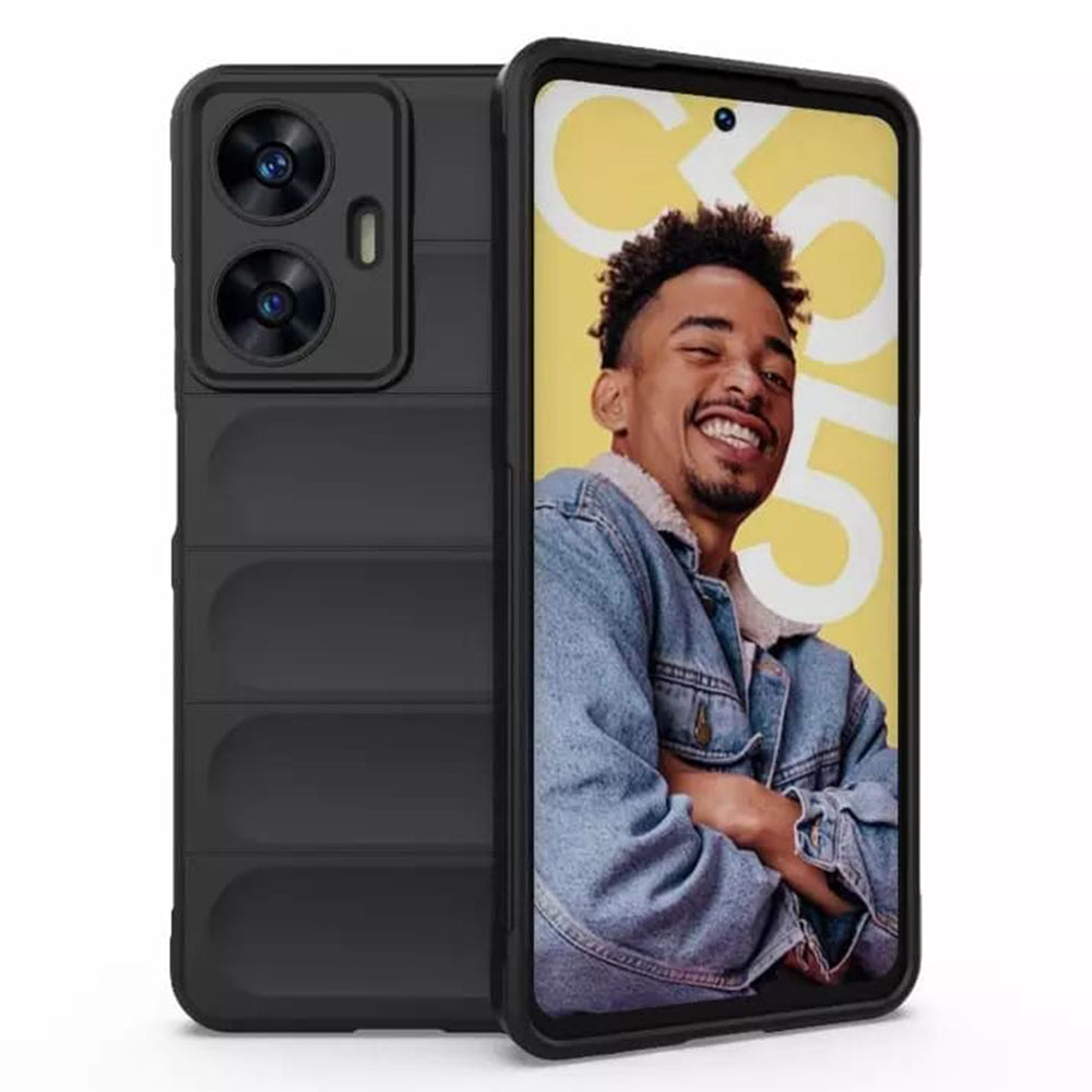 Hoesje voor Samsung Galaxy A07 4G A075, Techsuit, Magic Shield, Zwart