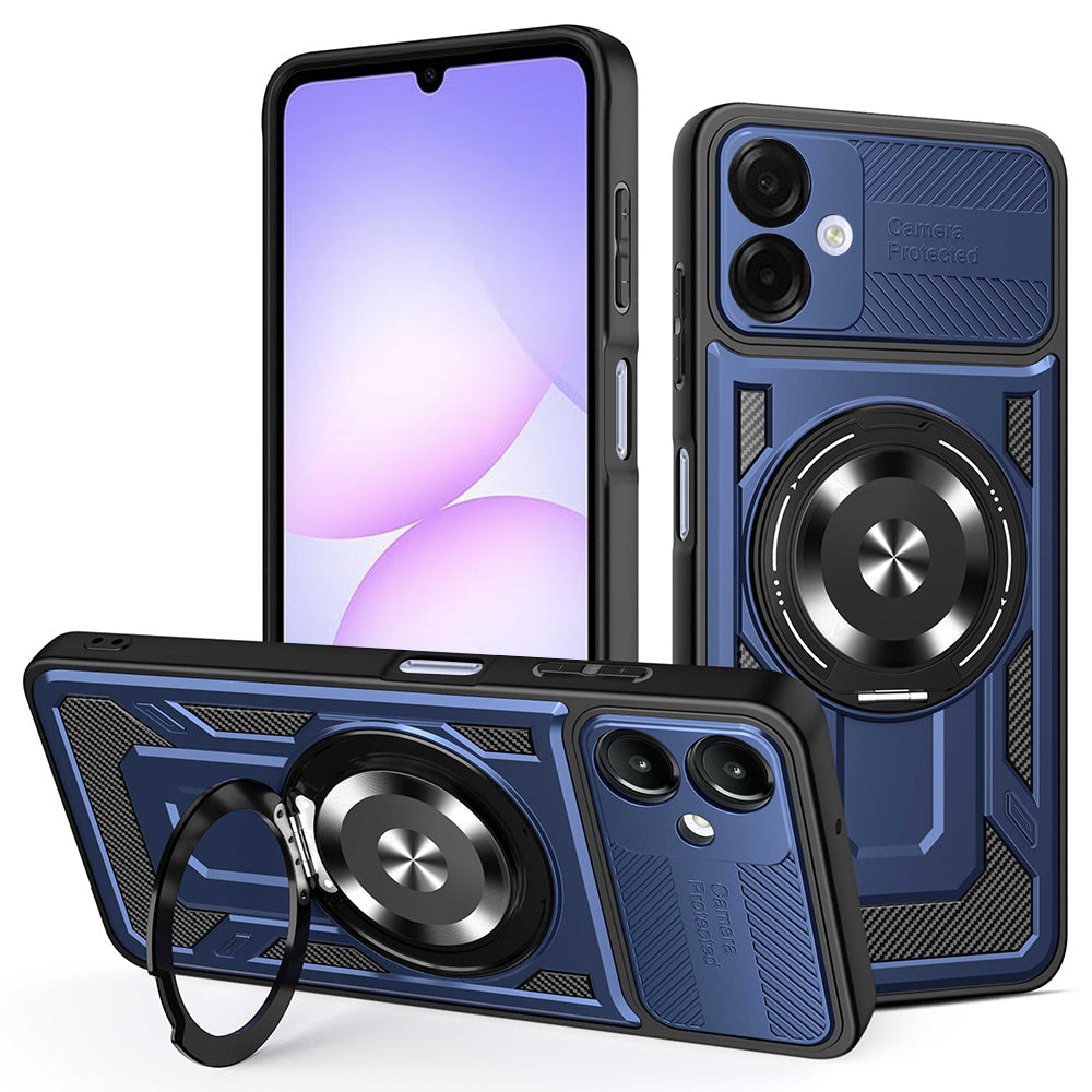 Hoes voor Samsung Galaxy A07 4G A075, Techsuit, RuggedCam, Blauw