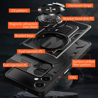 Hülle für Samsung Galaxy A07 4G A075, Techsuit, RuggedCam, Lila