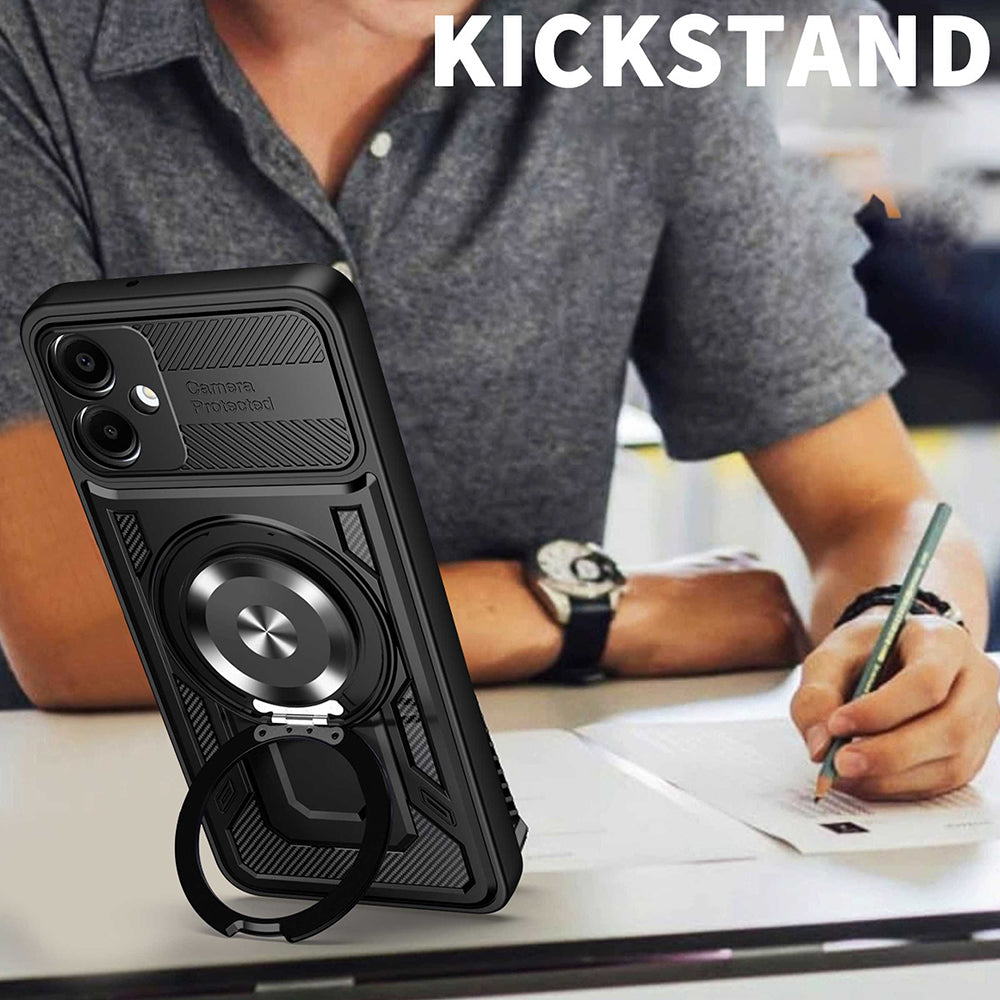 Étui pour Samsung Galaxy A07 4G A075, Techsuit, RuggedCam, Noir