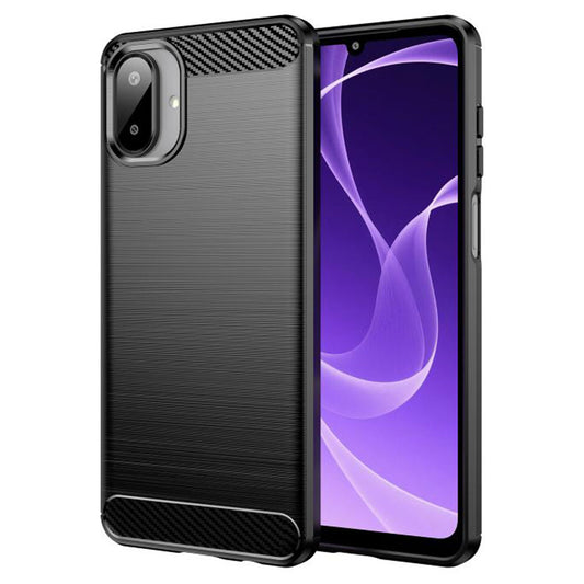 Hoes voor Samsung Galaxy A07 4G A075, Techsuit, Carbon, Zwart