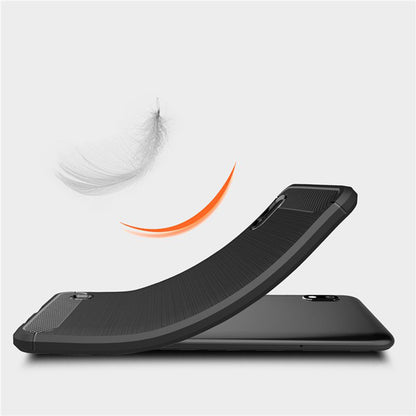 Hülle für Samsung Galaxy A10 A105 / M10 M105, Techsuit, Carbon, Schwarz