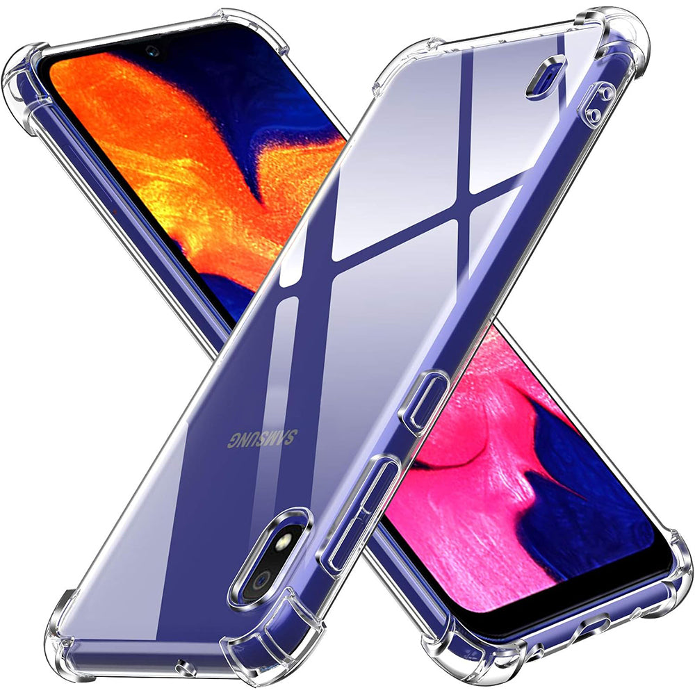 Hülle für Samsung Galaxy A10 A105, Techsuit, stoßfest klar, transparent