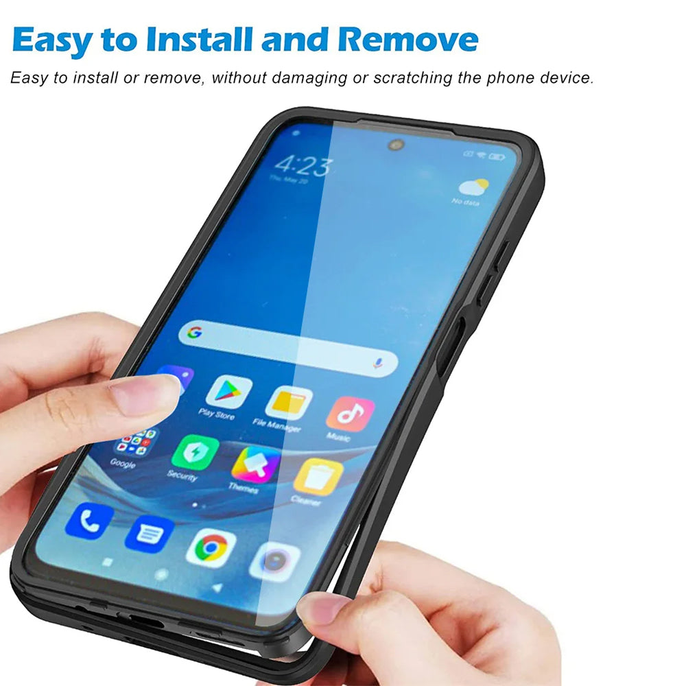 Coque pour Samsung Galaxy A12 A125, Techsuit, ColorVerse 360, Noire