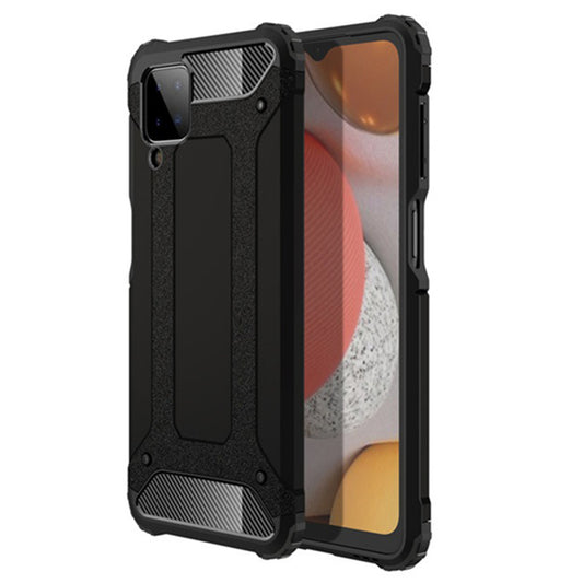 Coque pour Samsung Galaxy A12 Nacho A127 / A12 A125, Techsuit, Hybrid Armor, Noire