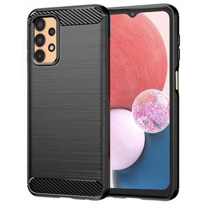 Coque pour Samsung Galaxy A13 A135, Techsuit, Carbone, Noire