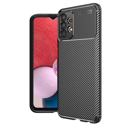 Hülle für Samsung Galaxy A13 A135, Techsuit, CarbonFiber, Schwarz