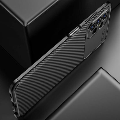 Hülle für Samsung Galaxy A13 A135, Techsuit, CarbonFiber, Schwarz