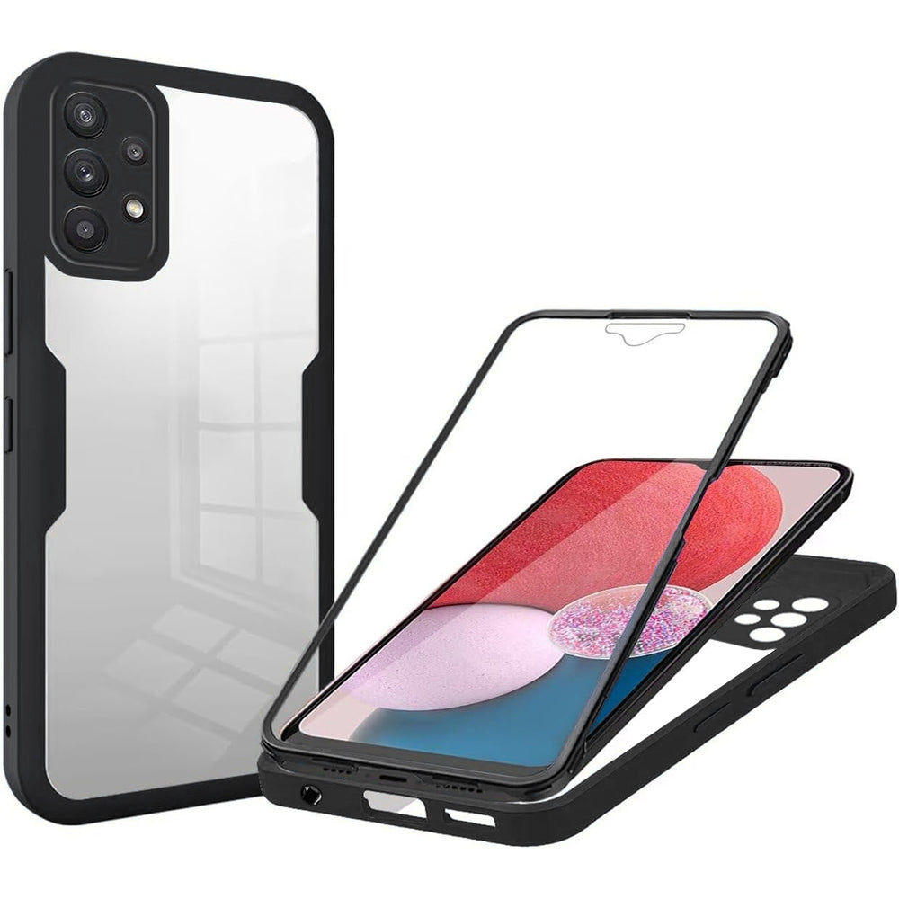 Hoes voor Samsung Galaxy A13 A135, Techsuit, ColorVerse 360, Zwart