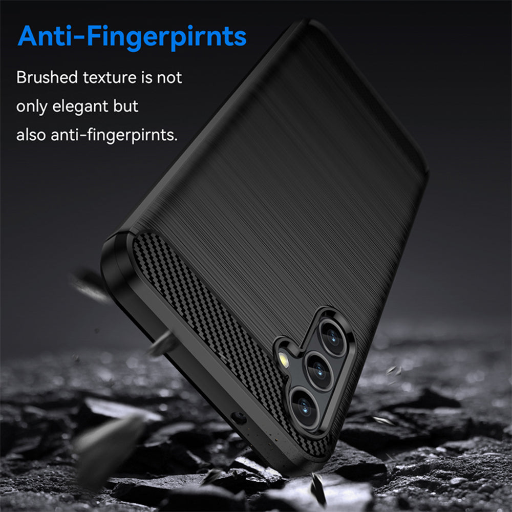 Coque pour Samsung Galaxy A14 A145 / A14 5G A146, Techsuit, Carbone, Noire
