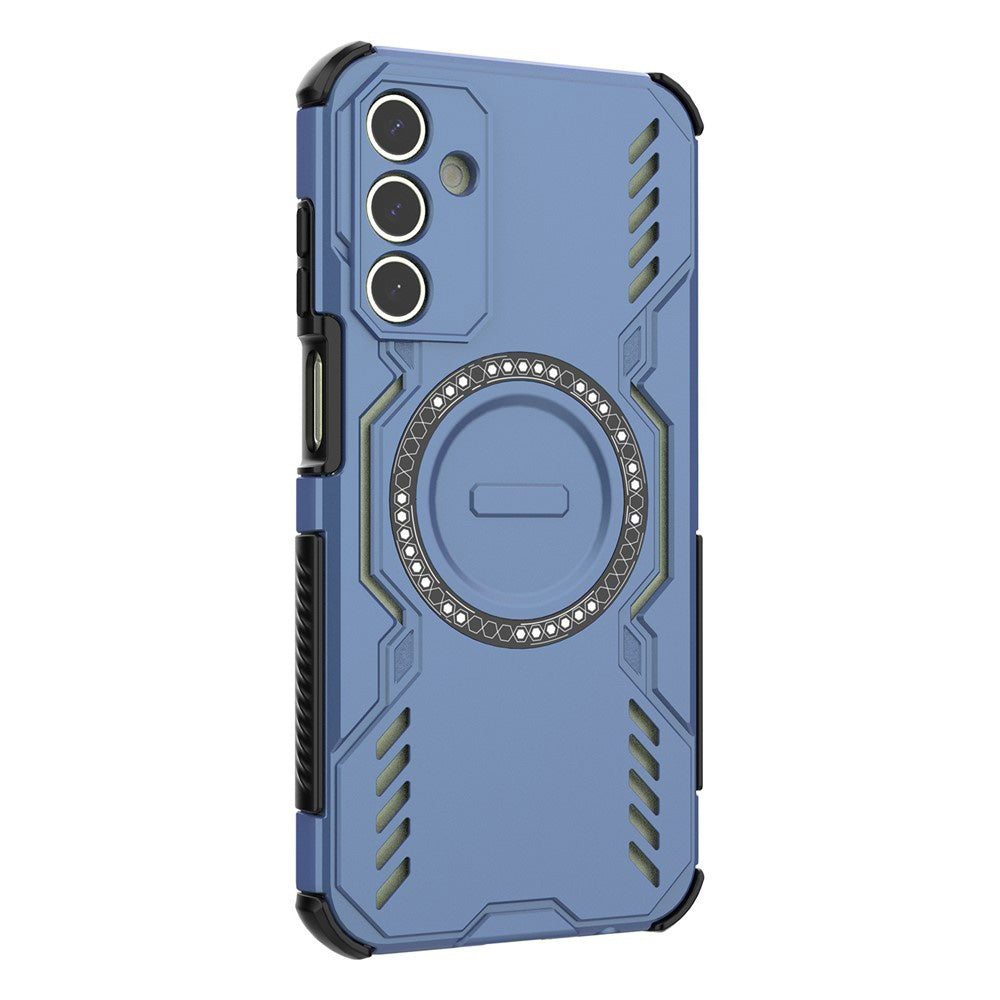 Coque MagSafe pour Samsung Galaxy A15 5G A156 / A15 A155, Techsuit, ArmorMag, Bleue