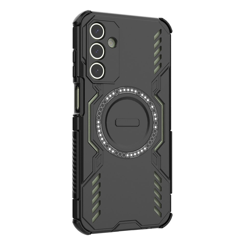 Coque MagSafe pour Samsung Galaxy A15 5G A156 / A15 A155, Techsuit, ArmorMag, Noire