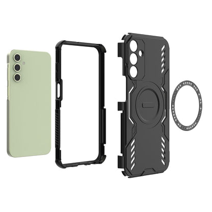 Coque MagSafe pour Samsung Galaxy A15 5G A156 / A15 A155, Techsuit, ArmorMag, Noire