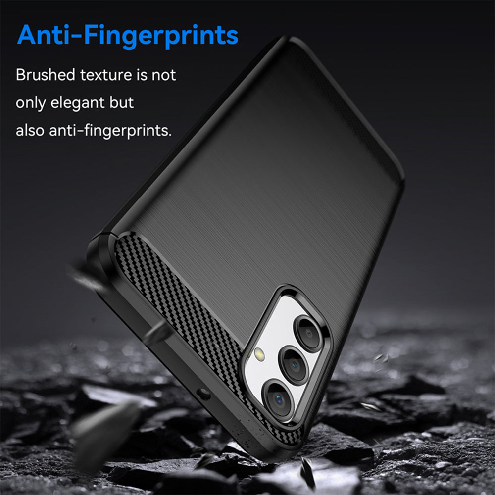 Hülle für Samsung Galaxy A15 5G A156 / A15 A155, Techsuit, Carbon, Schwarz