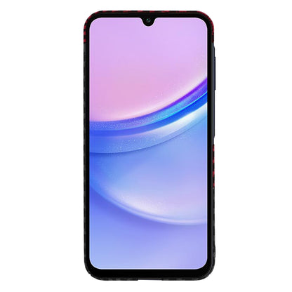 Coque pour Samsung Galaxy A15 5G A156 / A15 A155, Techsuit, Carbonite FiberShell, Noir Rouge