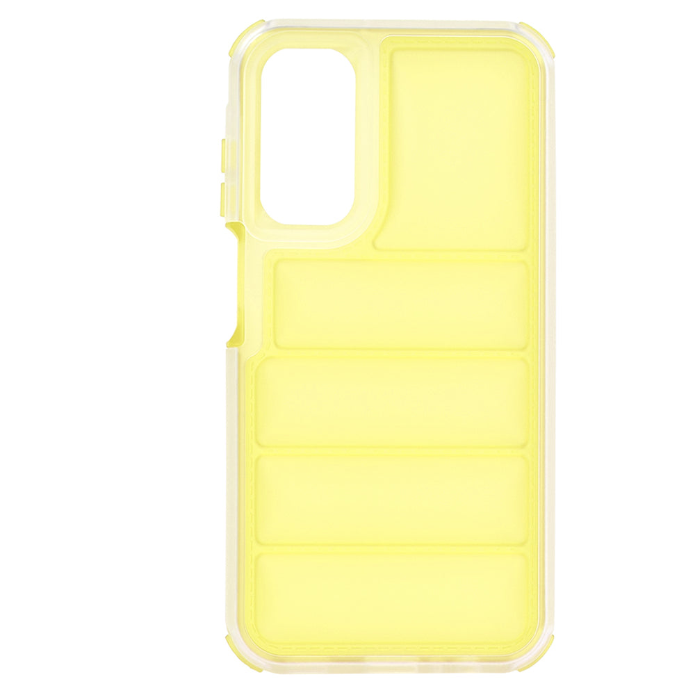 Hoes voor Samsung Galaxy A15 5G A156 / A15 A155, Techsuit, Wave Shield, Geel