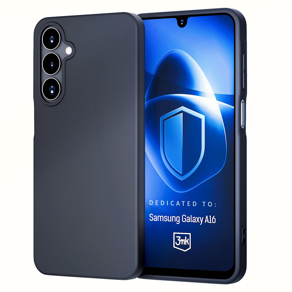 Étui pour Samsung Galaxy A16 5G A166 / A16 4G A165, 3MK, Noir Mat