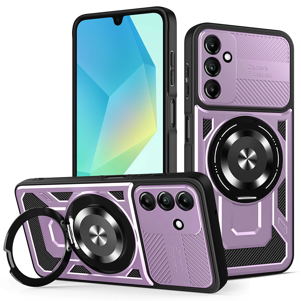 Coque pour Samsung Galaxy A16 5G A166 / A16 4G A165, Techsuit, RuggedCam, Violet