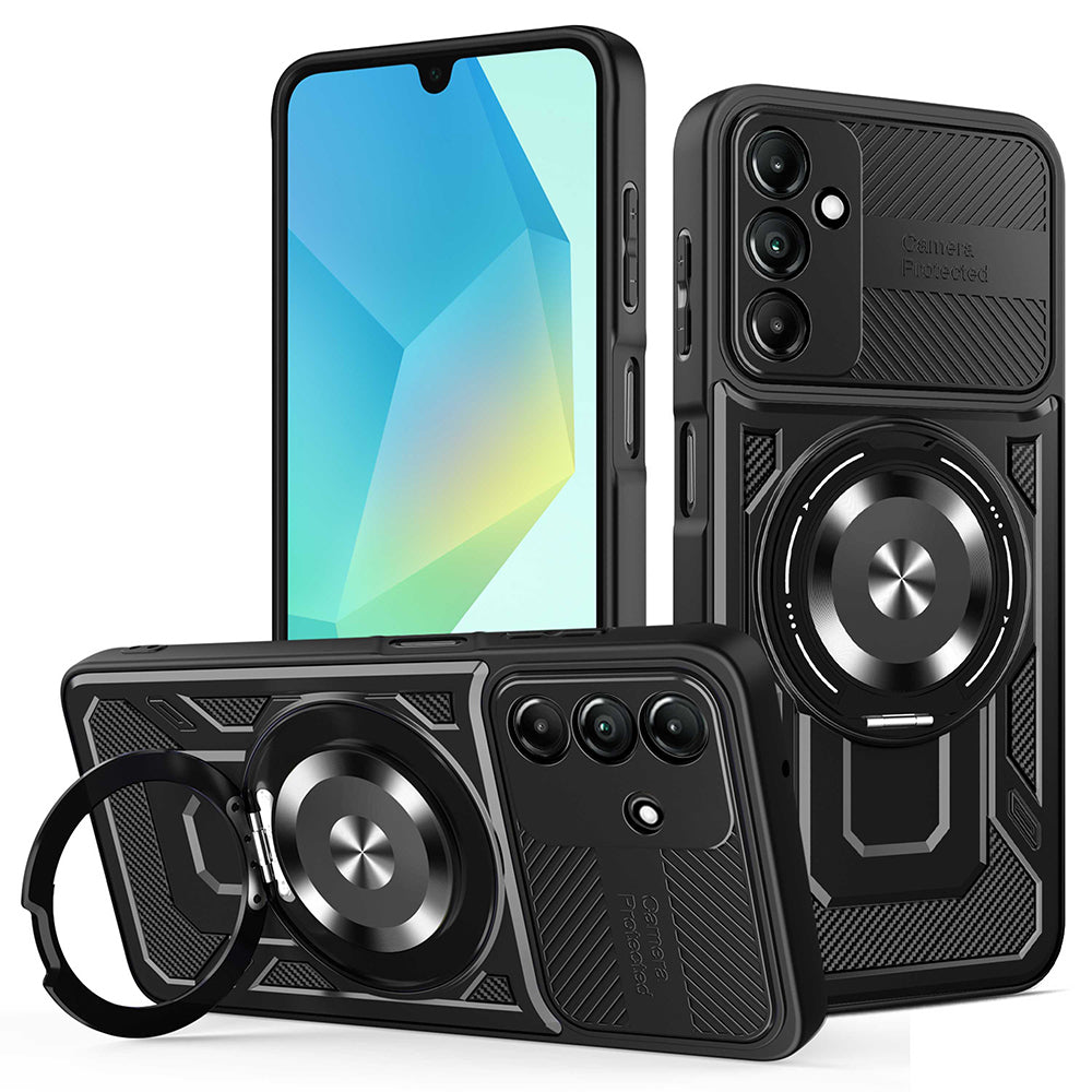 Coque pour Samsung Galaxy A16 5G A166 / A16 4G A165, Techsuit, RuggedCam, Noire