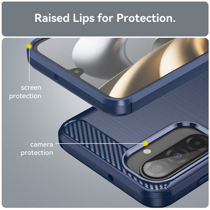 Hoes voor Samsung Galaxy A17 5G, Techsuit, Carbon, Blauw