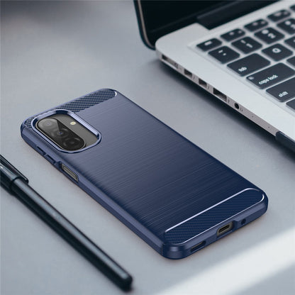 Hoes voor Samsung Galaxy A17 5G, Techsuit, Carbon, Blauw