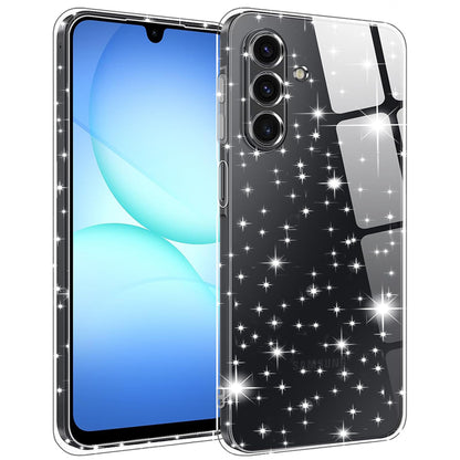Hoesje voor Samsung Galaxy A17 5G, Techsuit, SparkleSkin, Transparant