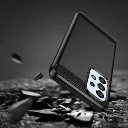 Hoes voor Samsung Galaxy A23 5G A236 / A23 A235, Techsuit, Carbon, Zwart