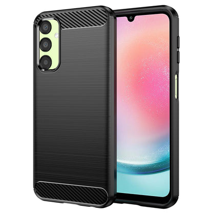 Coque pour Samsung Galaxy A24 4G A245, Techsuit, Carbone, Noire
