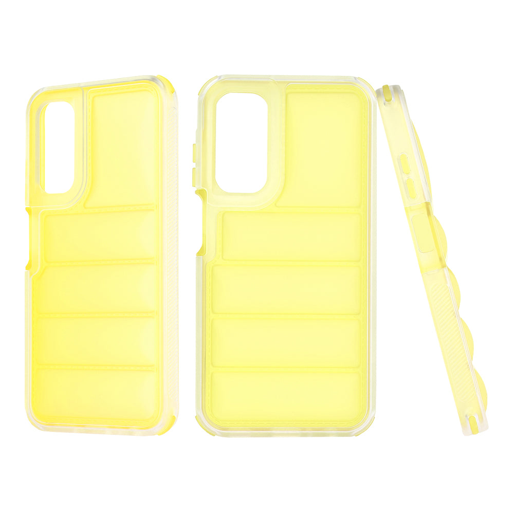 Coque pour Samsung Galaxy A25 A256, Techsuit, Wave Shield, Jaune
