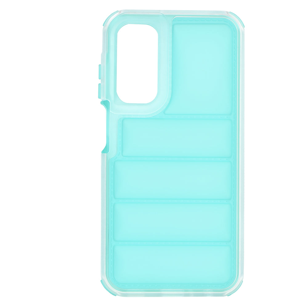 Coque pour Samsung Galaxy A25 A256, Techsuit, Wave Shield, Turquoise