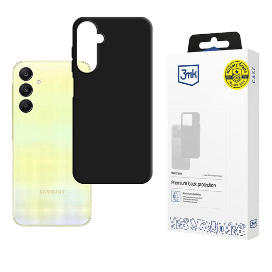 Hoes voor Samsung Galaxy A26 A266, 3MK, Mat Zwart