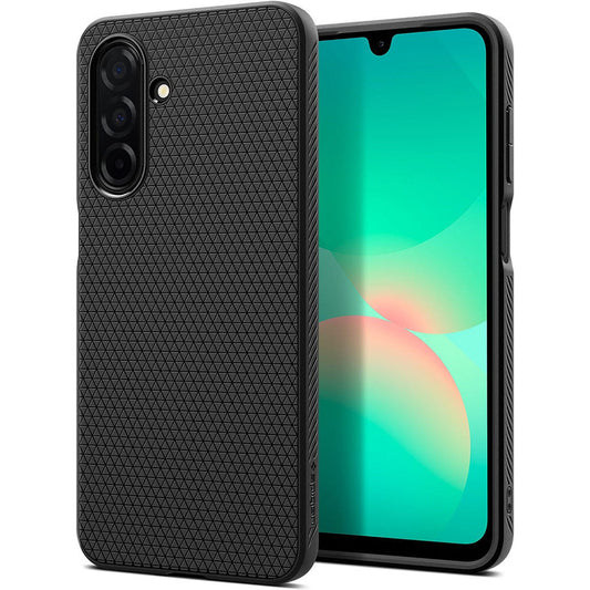 Hoes voor Samsung Galaxy A26 A266, Spigen, Liquid Air, Matzwart ACS09290