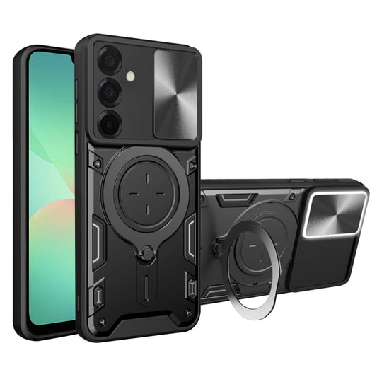 Hoes voor Samsung Galaxy A26 A266, Techsuit, CamGuard Pro, Zwart