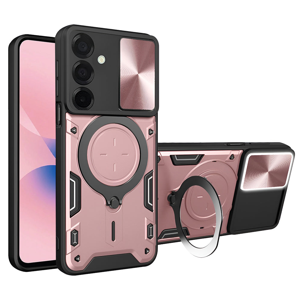 Hoes voor Samsung Galaxy A27 5G, Techsuit, CamGuard Pro, Roze Goudkleurig