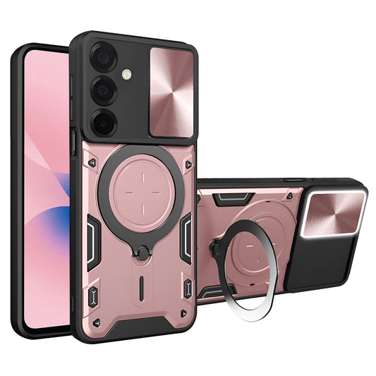 Hoes voor Samsung Galaxy A27 5G, Techsuit, CamGuard Pro, Roze Goudkleurig