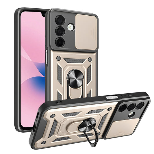 Hoes voor Samsung Galaxy A27 5G, Techsuit, CamShield, Goudkleurig
