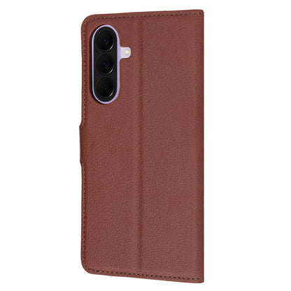 Hülle für Samsung Galaxy A27 5G, Techsuit, Leder-Folio, Braun
