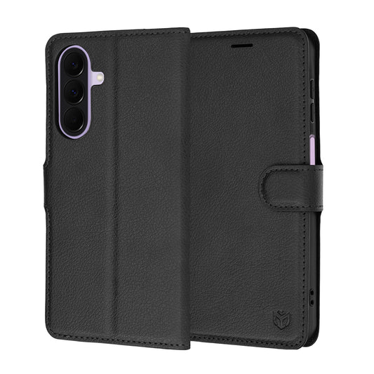 Hoes voor Samsung Galaxy A27 5G, Techsuit, Leather Folio, Zwart