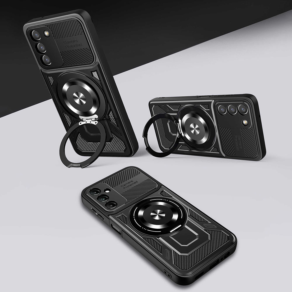 Hoes voor Samsung Galaxy A27 5G, Techsuit, RuggedCam, Zwart