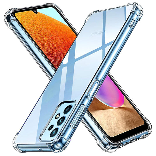 Hoes voor Samsung Galaxy A32 A325, Techsuit, Schokbestendig Helder, Transparant