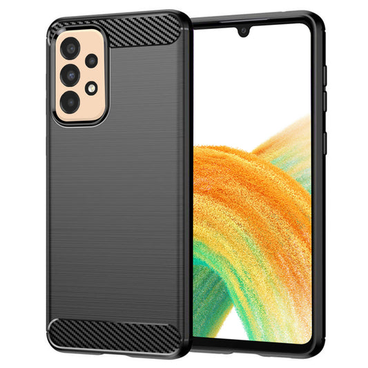 Hoes voor Samsung Galaxy A33 5G A336, Techsuit, Carbon, Zwart