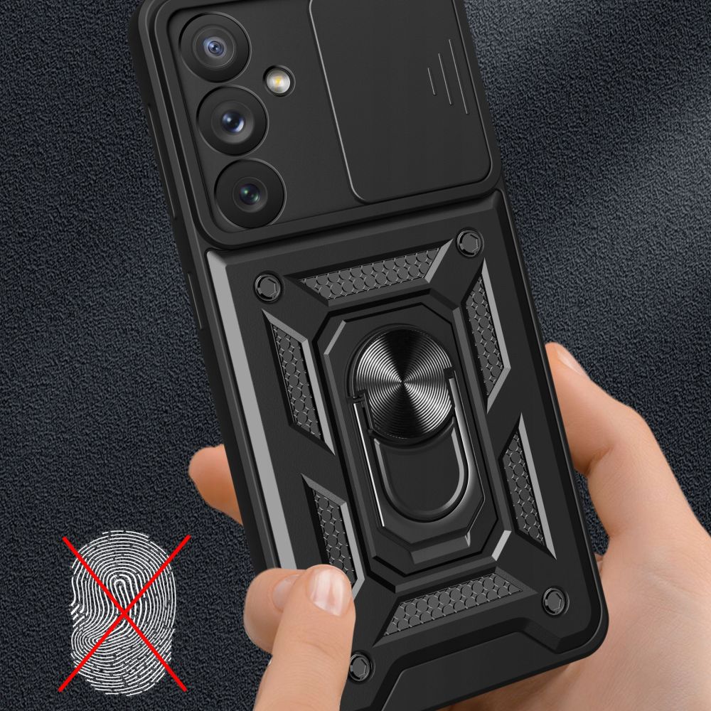 Coque pour Samsung Galaxy A34 A346, Techsuit, CamShield, Noire