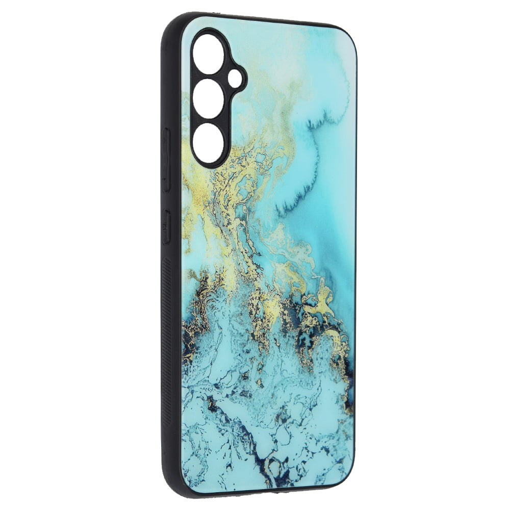 Hülle für Samsung Galaxy A34 A346, Techsuit, Glaze, Blau