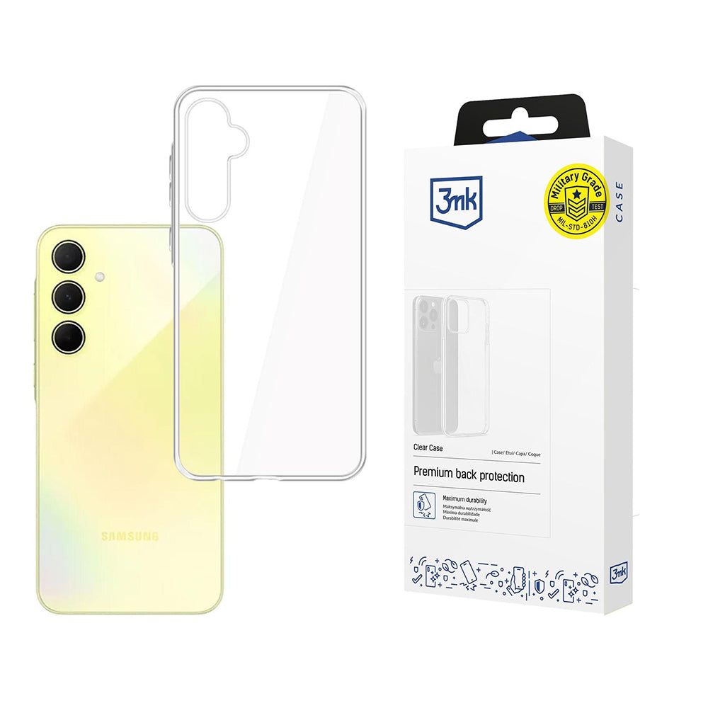Coque pour Samsung Galaxy A35 5G A356, 3MK, Claire, Transparente