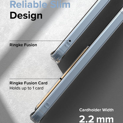Hoesje voor Samsung Galaxy A35 5G A356, Ringke, Fusion Card, Transparant