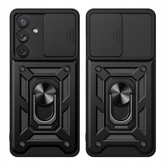 Hoes voor Samsung Galaxy A35 5G A356, Techsuit, CamShield, Zwart