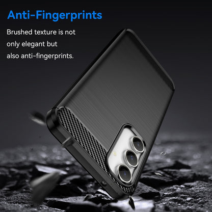 Coque pour Samsung Galaxy A35 5G A356, Techsuit, Carbone, Noire