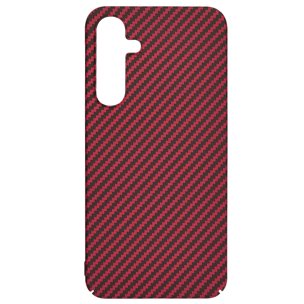 Hülle für Samsung Galaxy A35 5G A356, Techsuit, Carbonite FiberShell, Rot