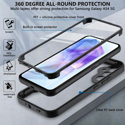 Case for Samsung Galaxy A35 5G A356, Techsuit, ColorVerse 360, Black